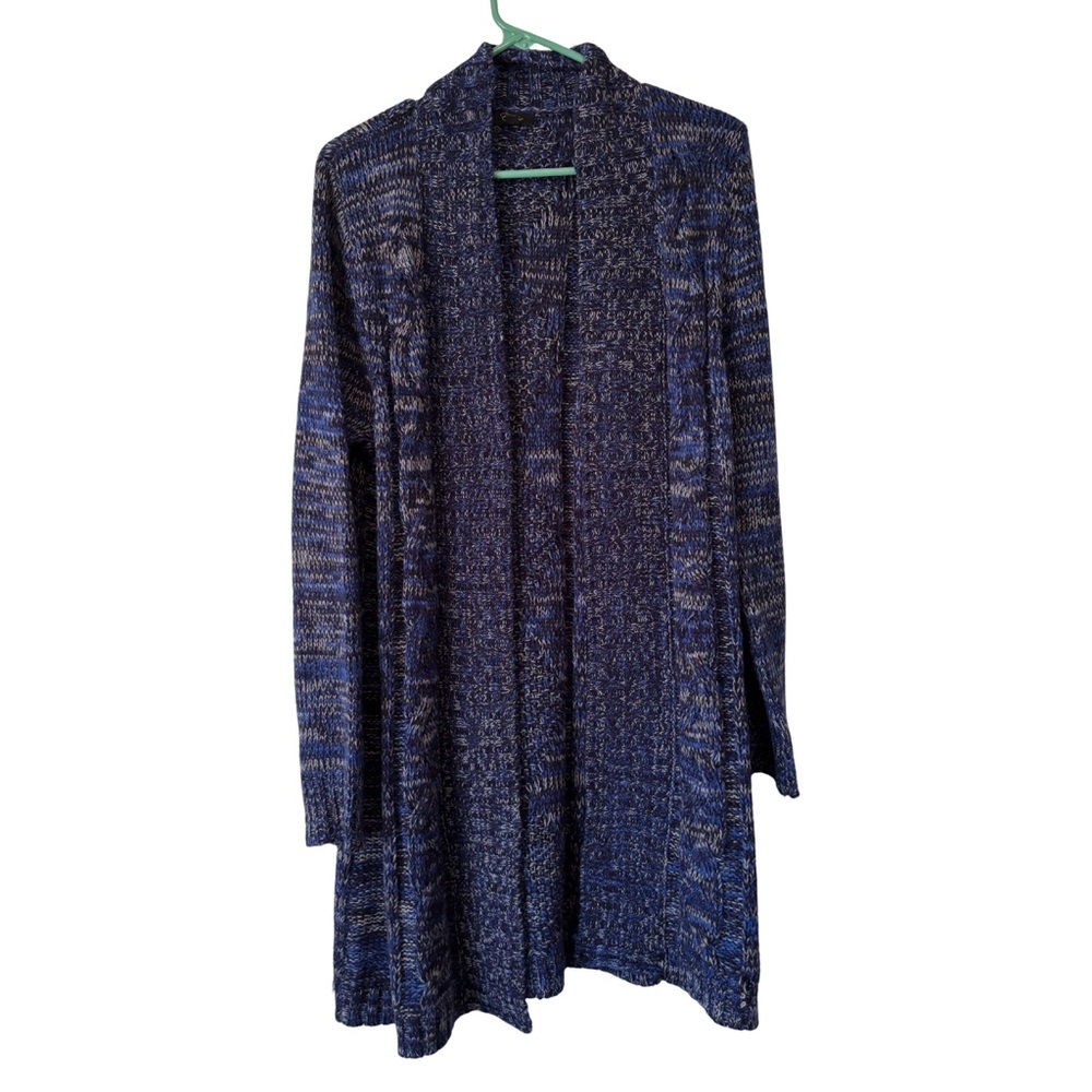 Cupio Navy and Gray Women's Long Sleeve Cardigan - Picture 1 of 4